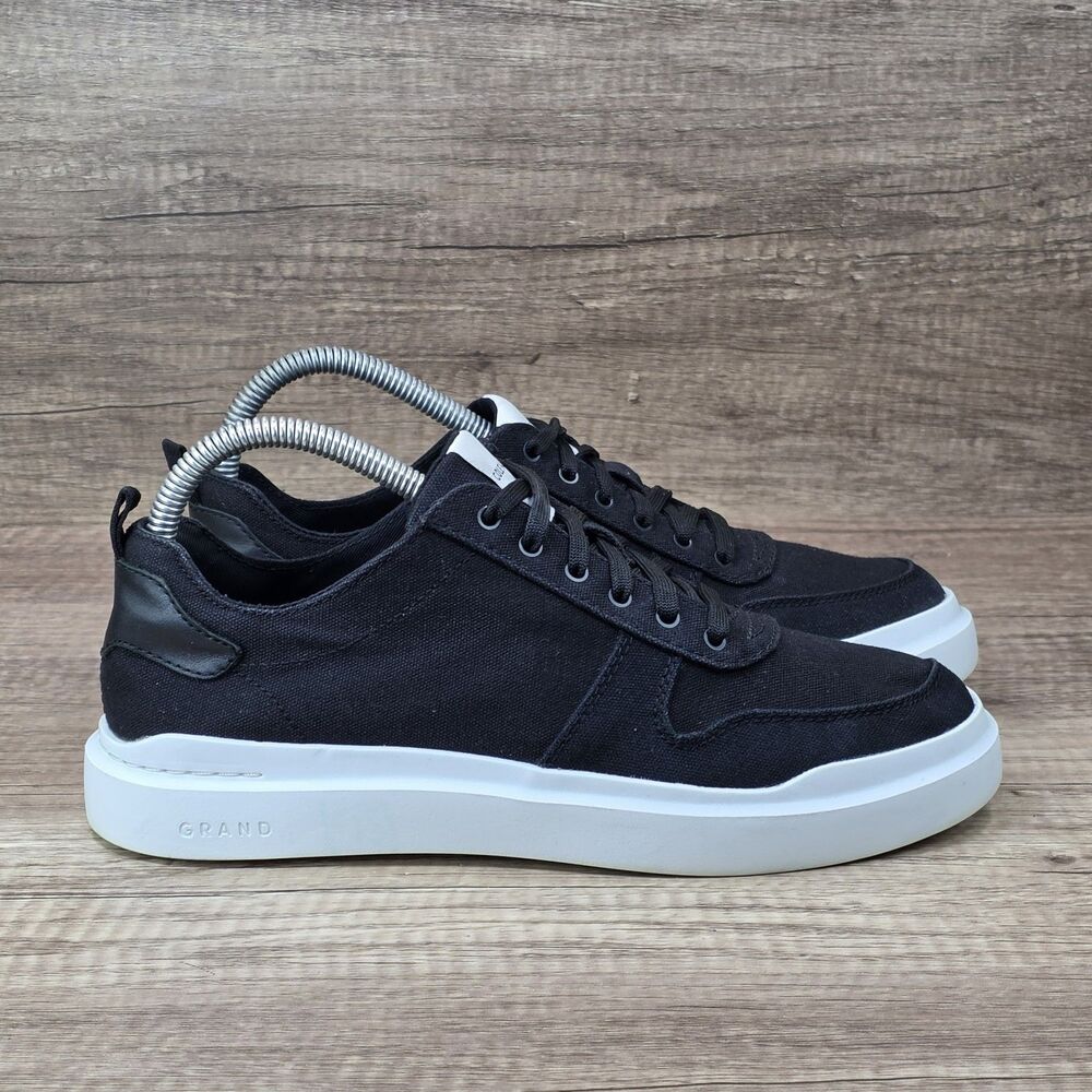 Cole Haan Grandpro Rally Canvas Court Women's Size 8B Black Lace Up Shoes W23234
